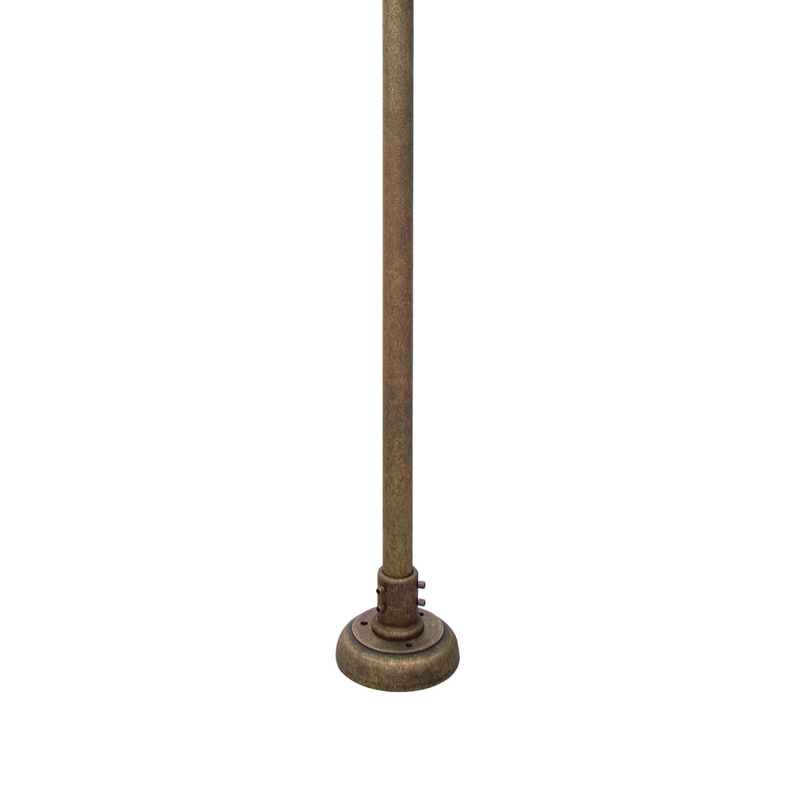 Lampe de chemin rustique IP44 2 flammes E27 210 cm laiton