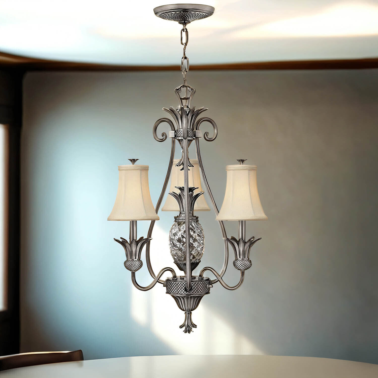 Lustre ANABELL 8 en nickel à raccourcir Lampe Leuchter, Lampe