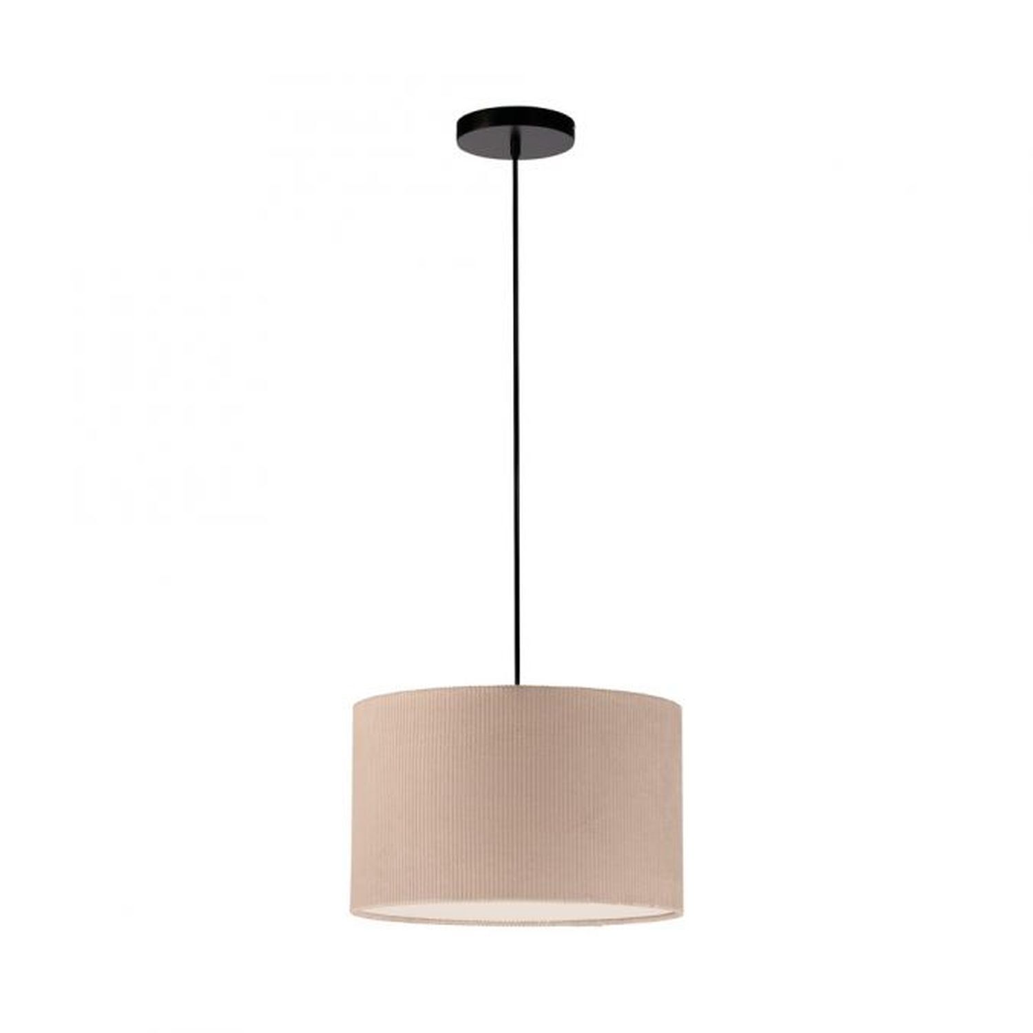 Tissu Lampe à suspendre anti-éblouissement Beige E27 Ø45 cm confortable