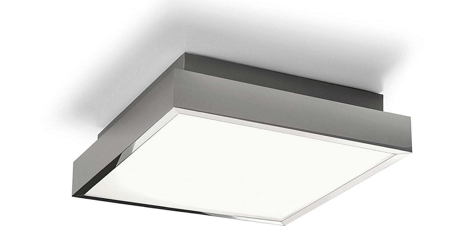 Plafonnier LED Chrome IP44 Bassa