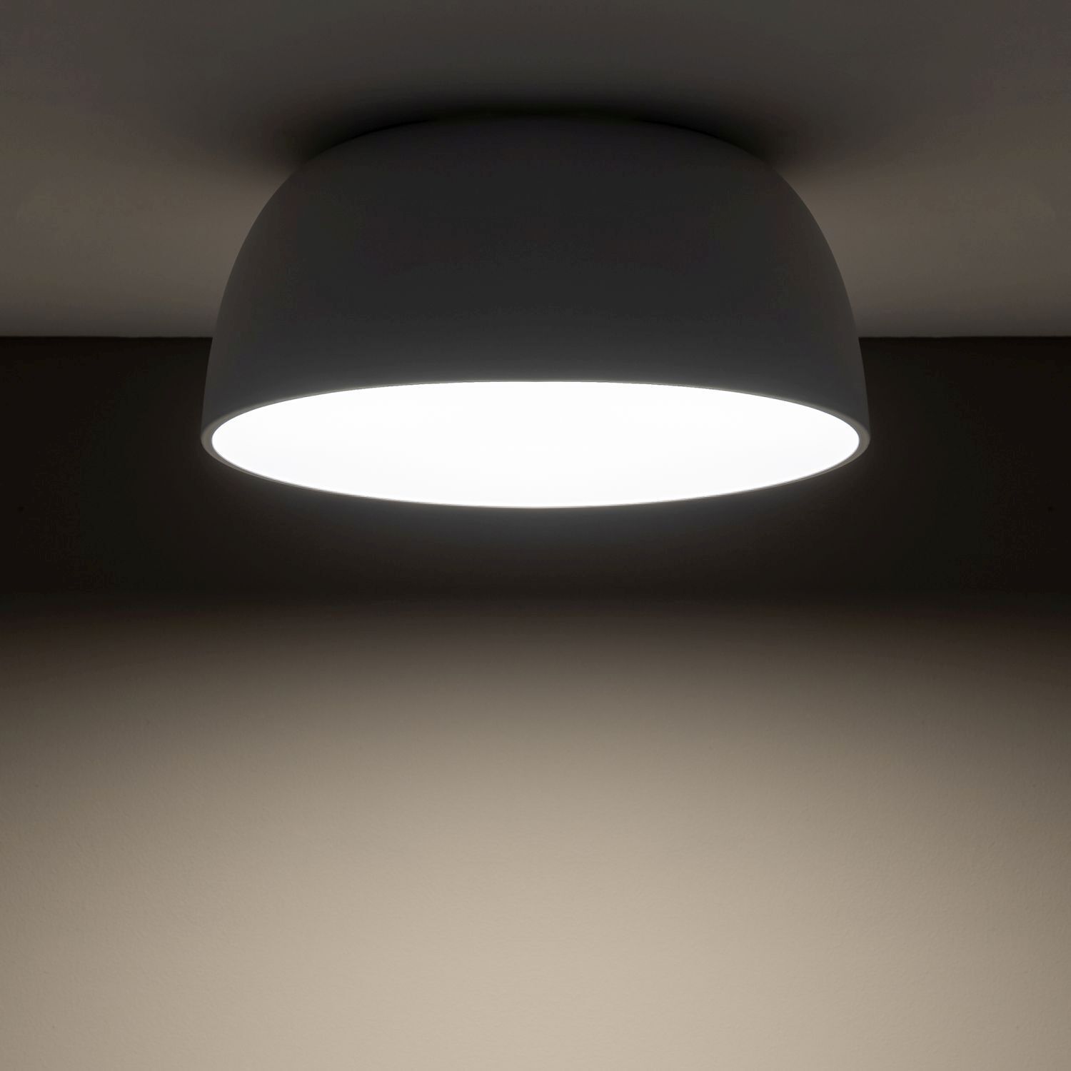 Plafonnier métal blanc 3-flmg confortable E27 38 cm rond Deckenleuchte, Lampe