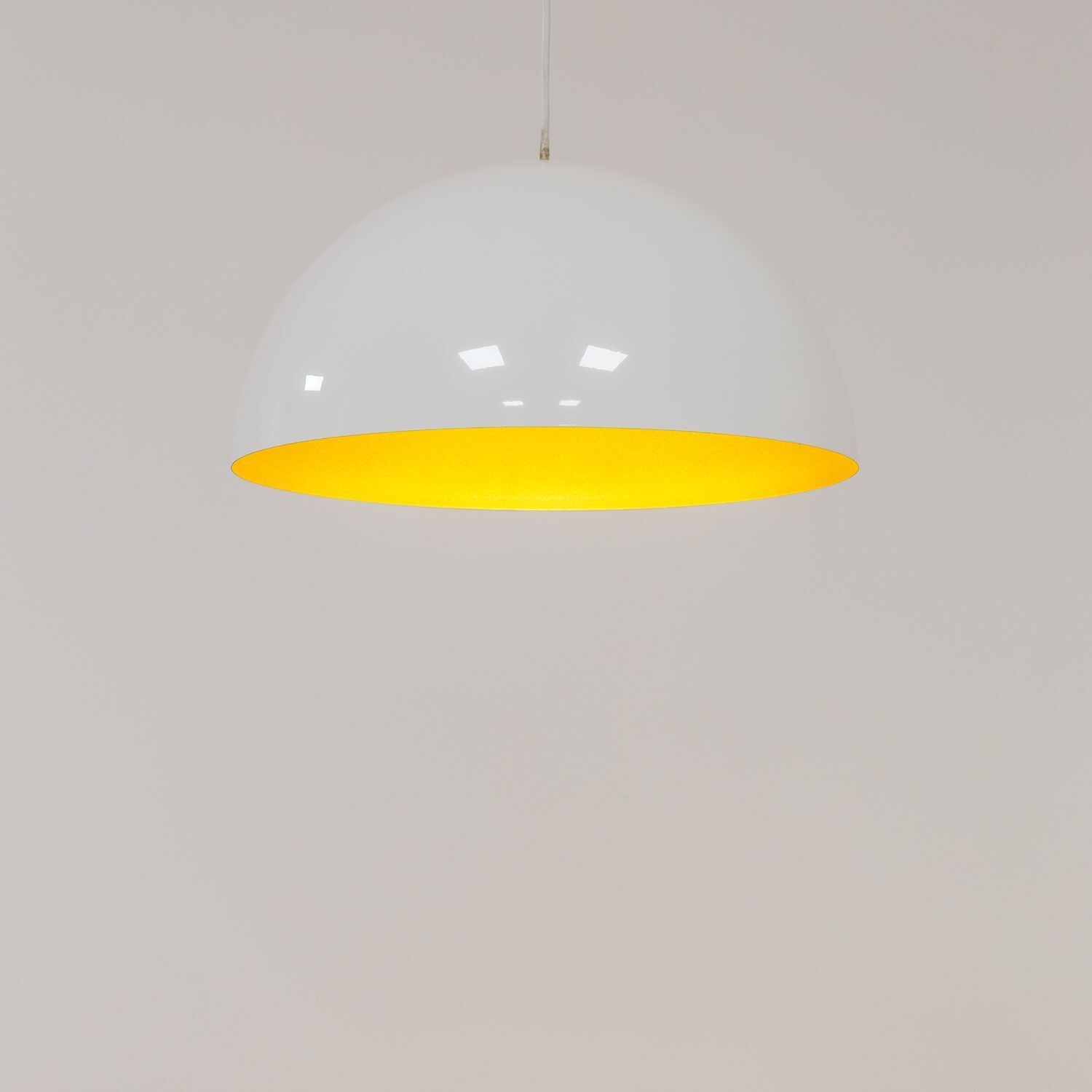 Suspension réglable ronde Ø 33 cm blanc or GX53 métal