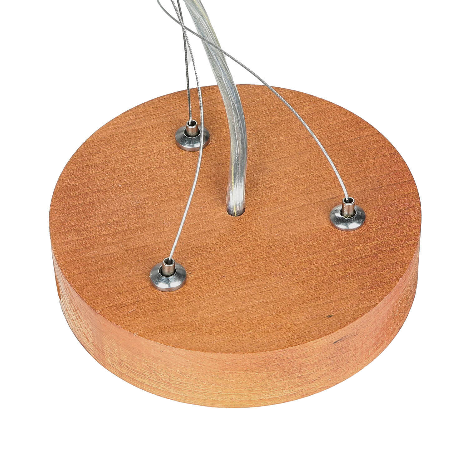 Lampe Table à manger Lampe à suspendre Bois rustique 3xW27 ronde