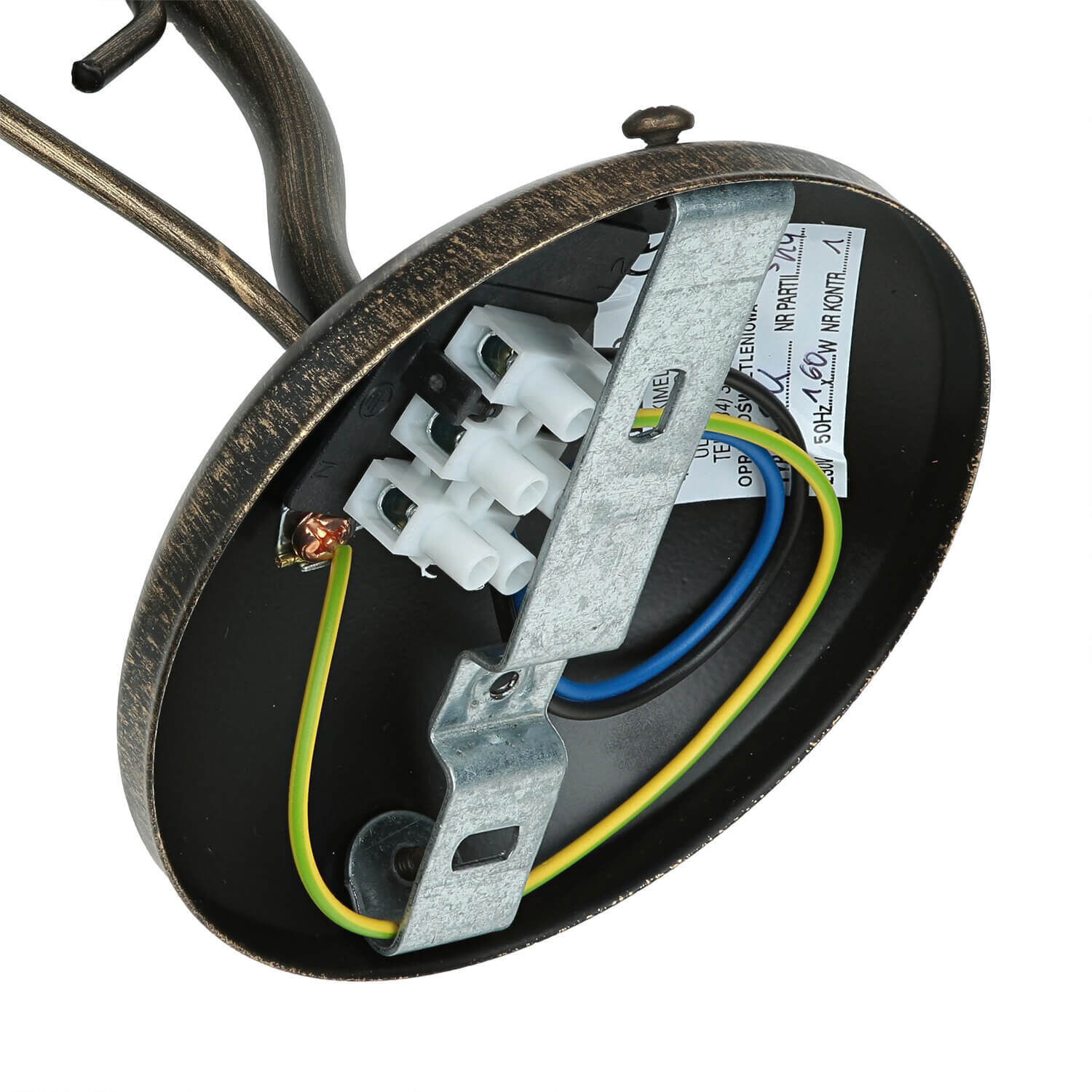 Applique DELMARE Shabby brun antique Salon