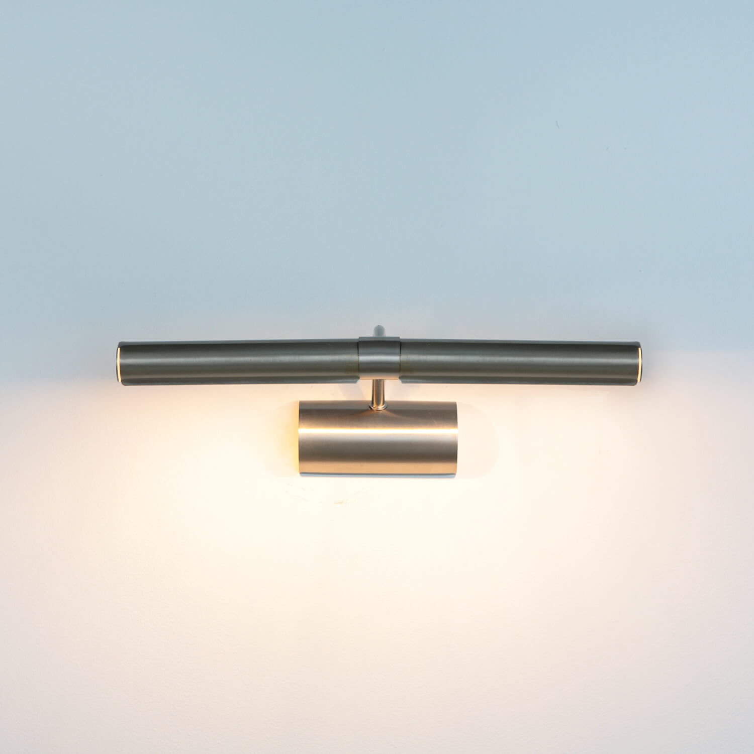 Lampe à tableau à 2 flammes chrome mat 37cm PICTURE LIGHT Beleuchtung, Pistole, Waffe