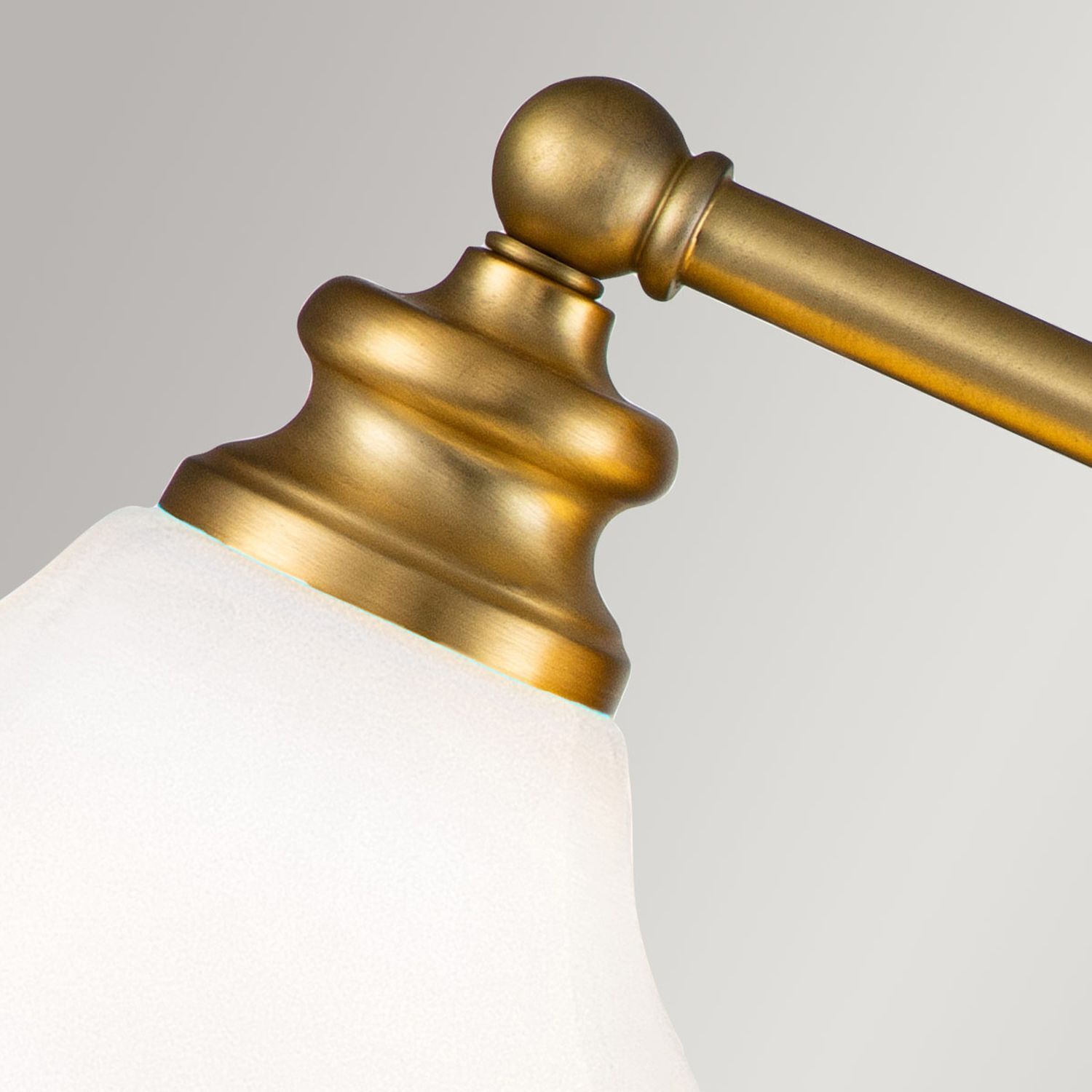 Lampe de salle de bain LED G9 IP44 L : 61 cm laiton blanc