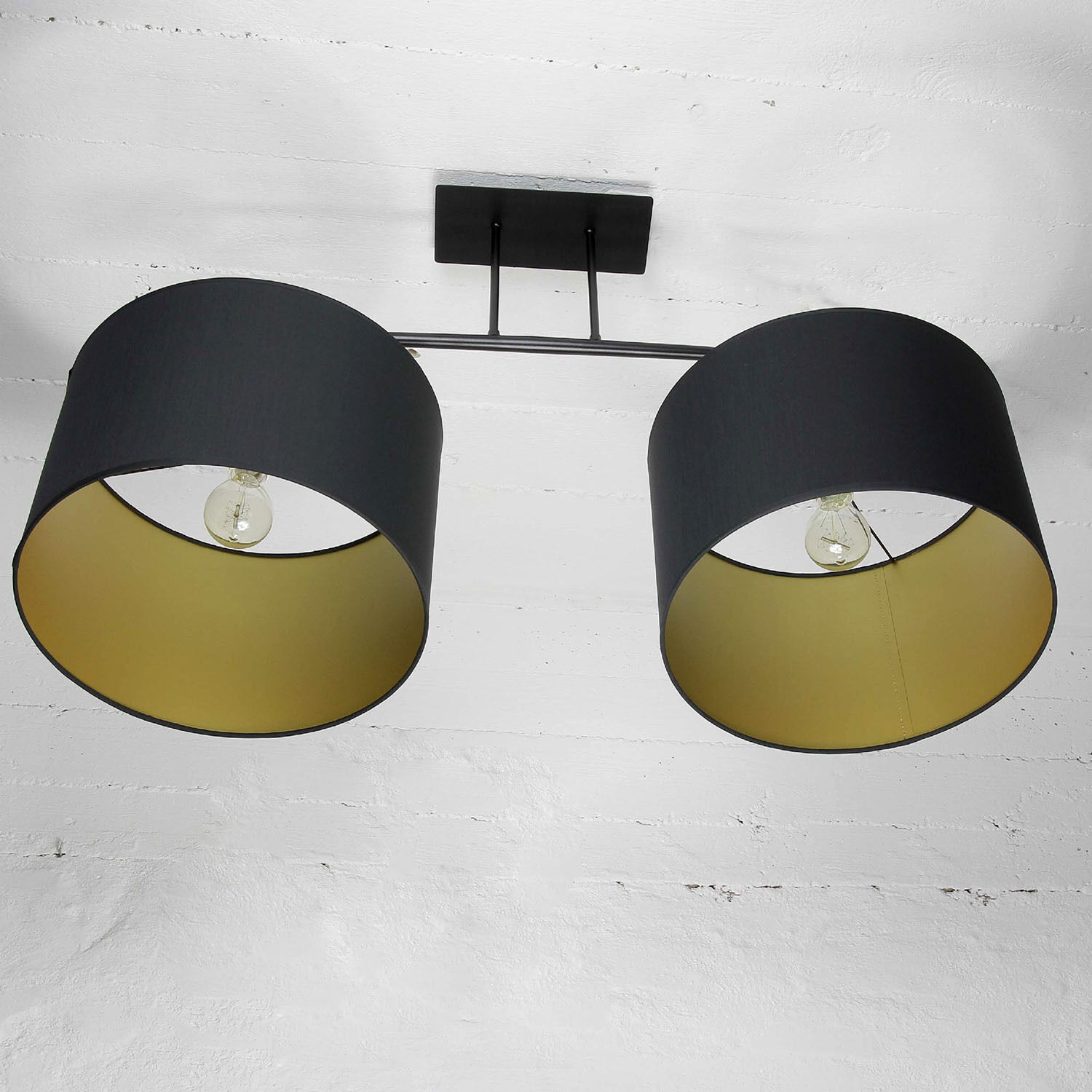 Loft Plafonnier Alice avec abat-jour noir Lampe