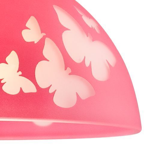 Lampe de chambre d'enfant fille Rose ronde Lampe