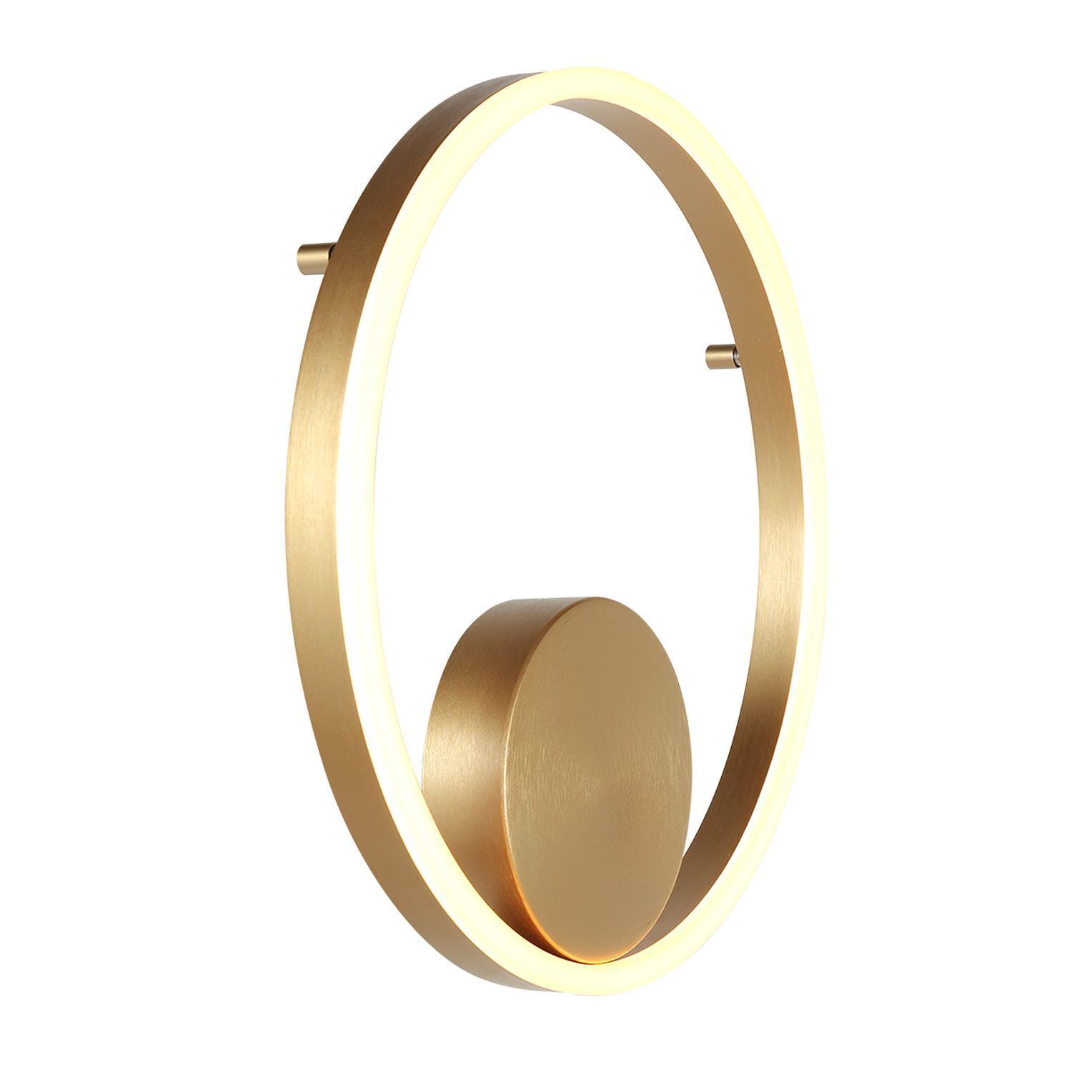 Applique décorative LED métal doré H:40 cm Ring Band