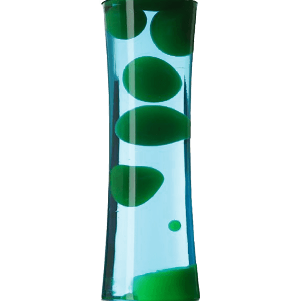lava lamp, glas, grün, Beulen, rohrförmig