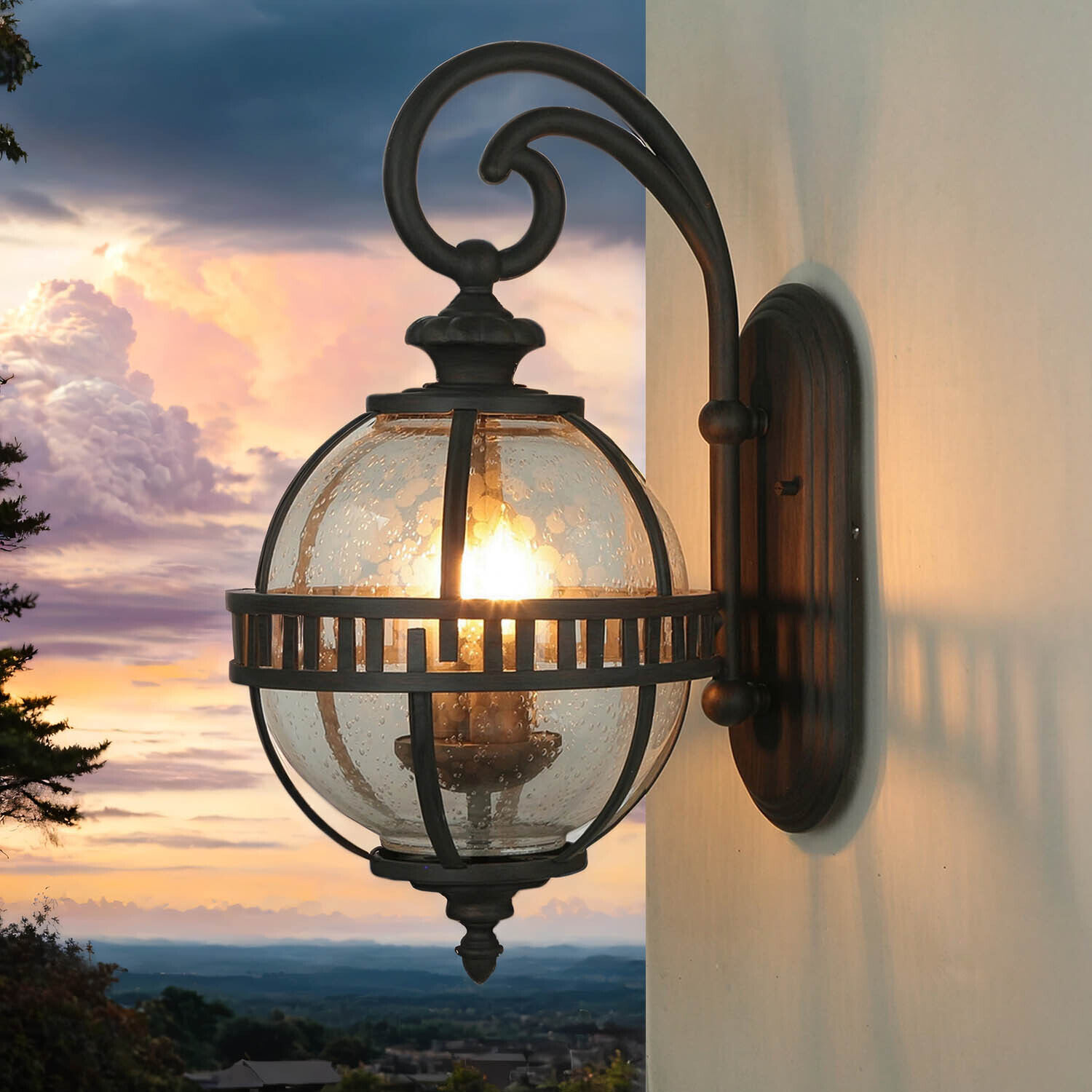 Applique extérieure Lanterne Vintage Maison Cour IP44 Lampe