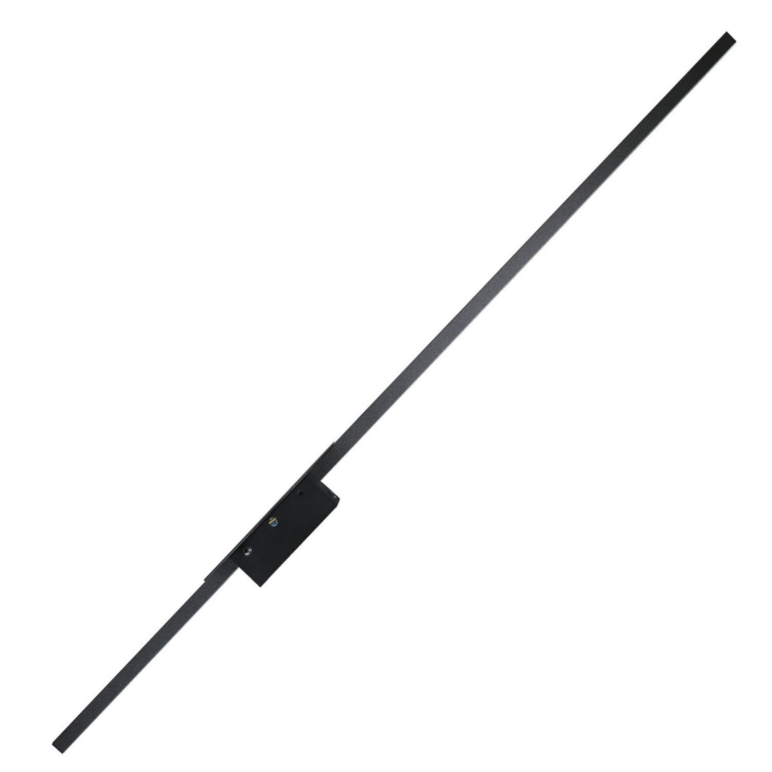 Applique LED 3000 K noir métal plat long 93 cm
