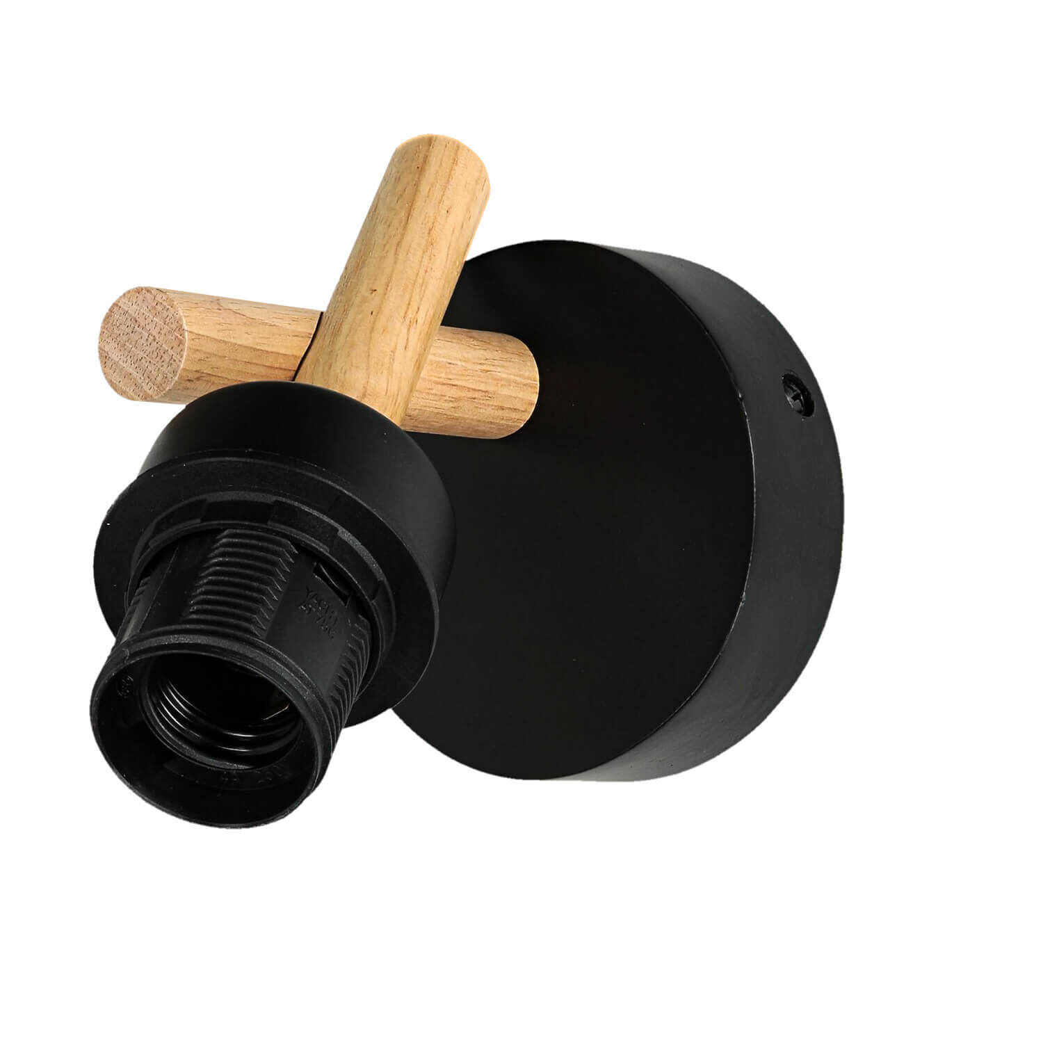 Wandleuchte Schwarz Stoff Schirm E27 VAIO Wandleuchte Schwarz Stoff Schirm E27 VAIO