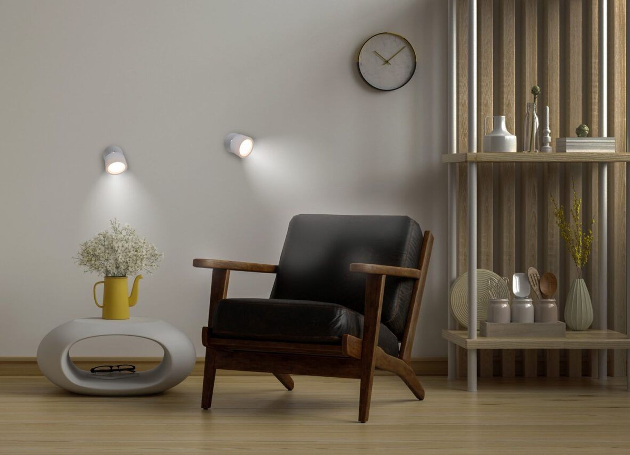 LED Wand Spot Batterie Dimmer Abat-jour portable 3000 K Blanc Moebel, Stuhl, Lampe, Innenarchitektur, Sessel