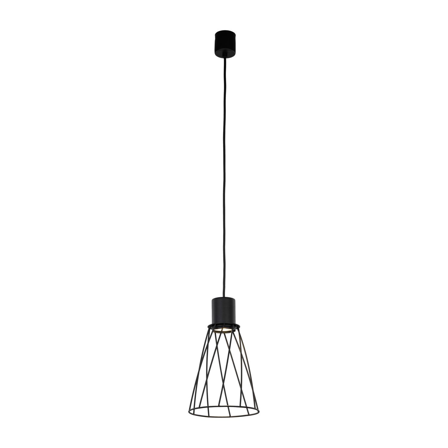 Suspension Métal Noir Ø 16 cm H : max. 170 cm GU10