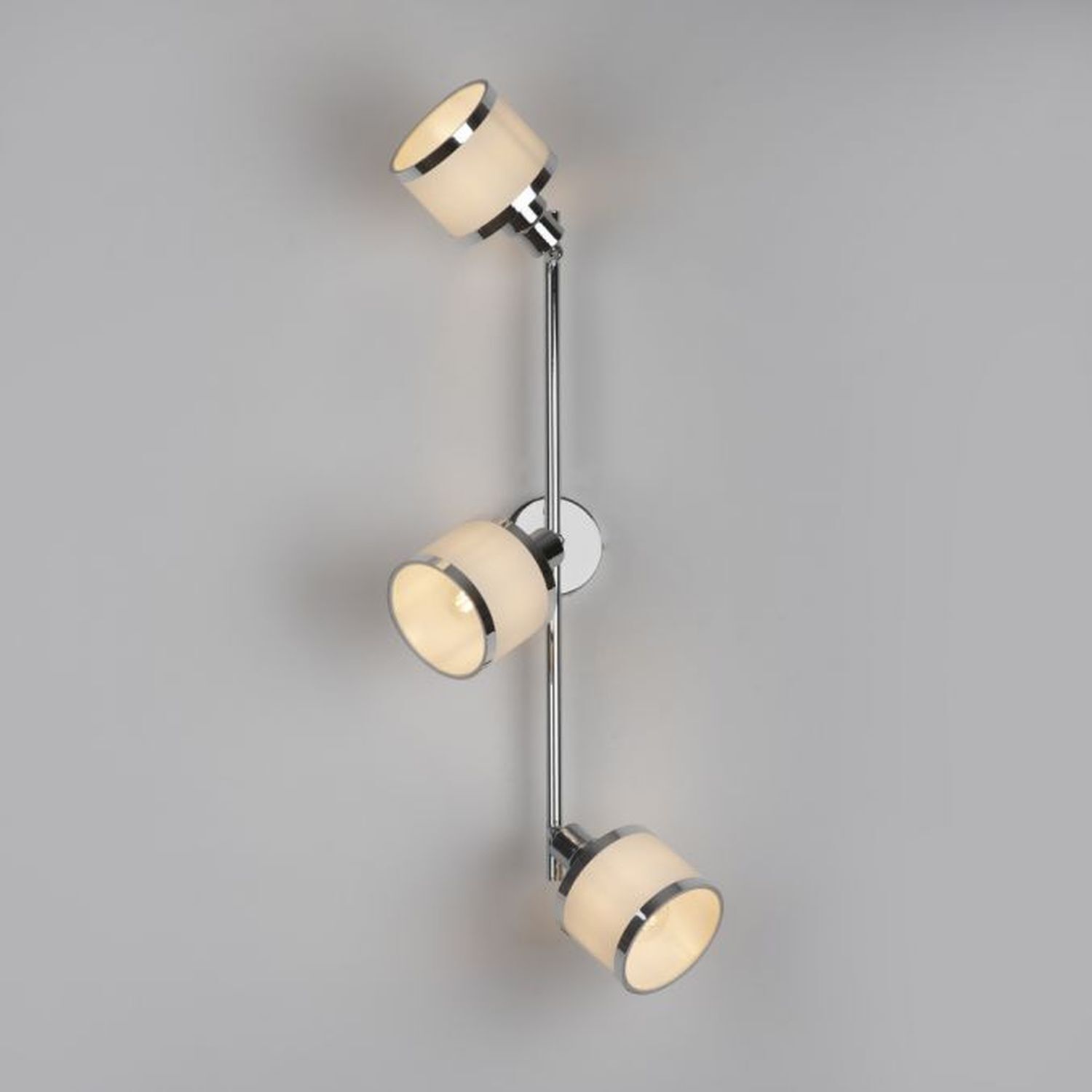 Spot de plafond réglable chromé 3-flamme E14 faible éblouissement