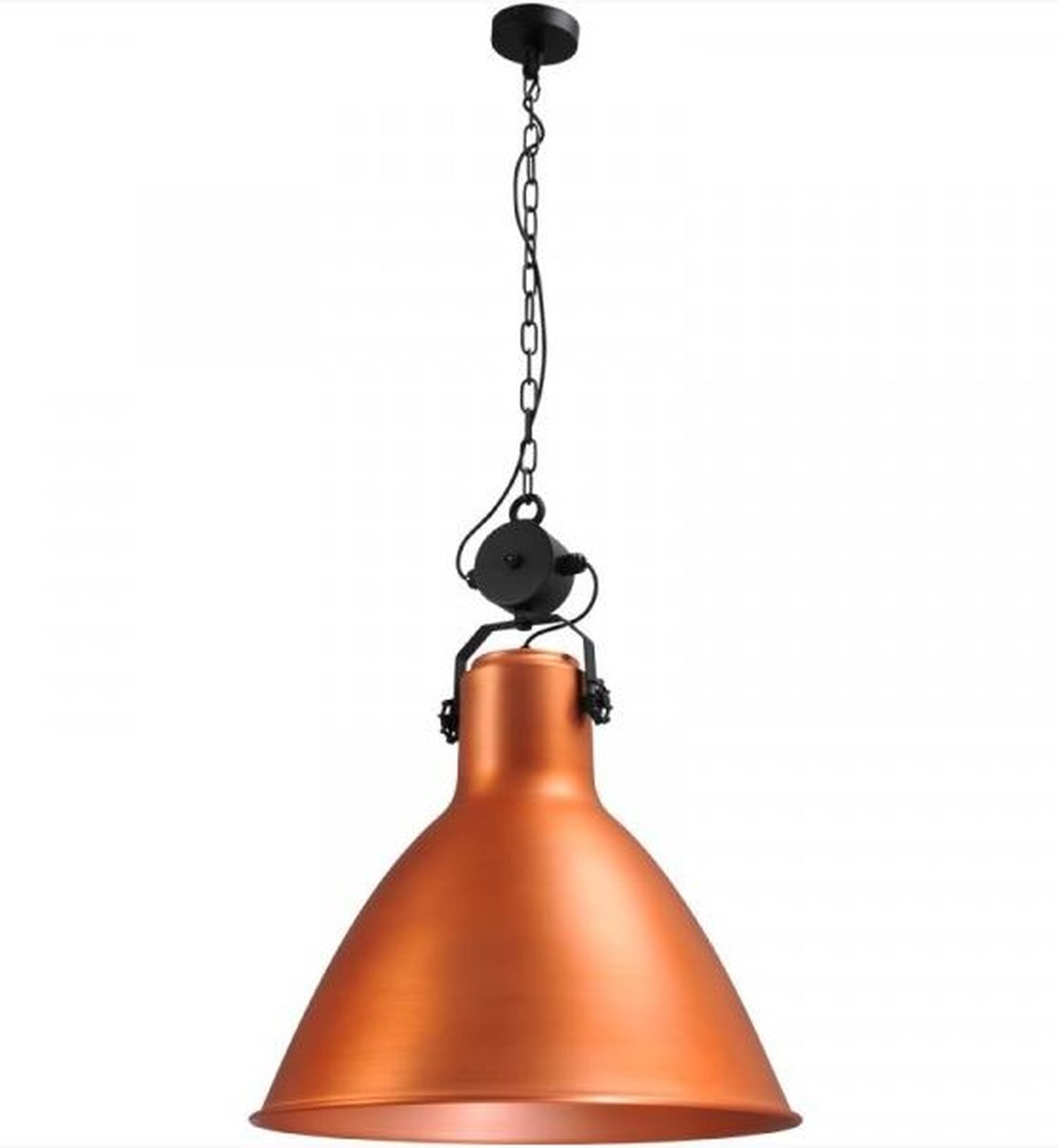 Suspension industrielle cuivre Ø58cm