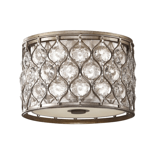 Wandlampe, Kristall, Metallrahmen, Rund, Leuchte