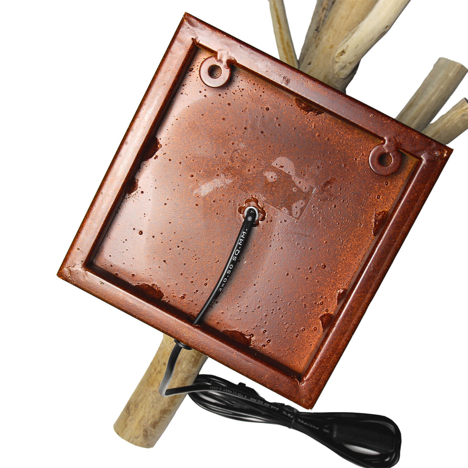 Lampe en bois flotté Mur Tissu Abat-jour Artisanat SURIN Lampe en bois flotté Mur Tissu Abat-jour Artisanat SURIN