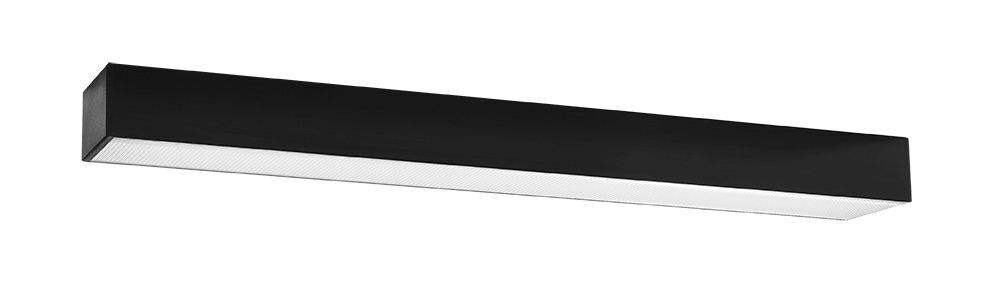 Plafonnier LED métal noir 67 cm de long 4000 K 2080 lm