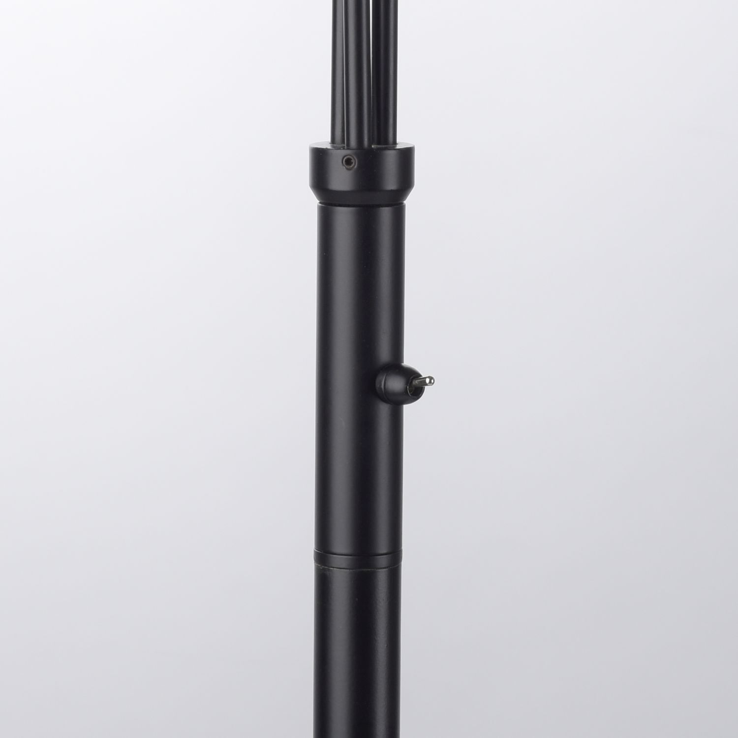 Lampadaire stylé verre fumé bois E14 185 cm 3 flammes