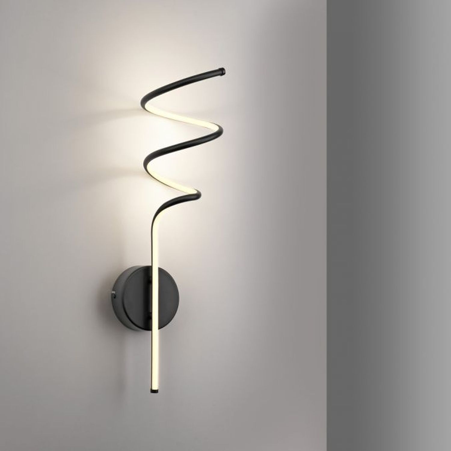 Applique murale LED noire métal blanc chaud 3000 K 2330 lm