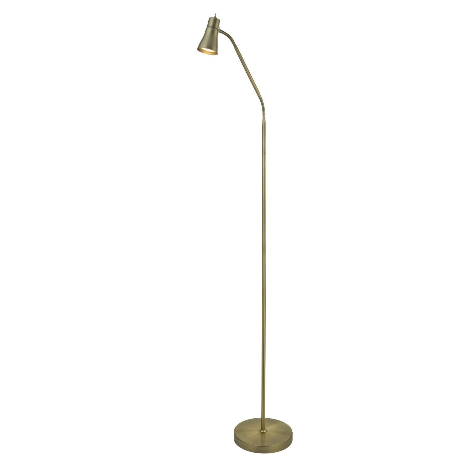 Lampadaire laiton antique GU10 133-167 cm réglable métal