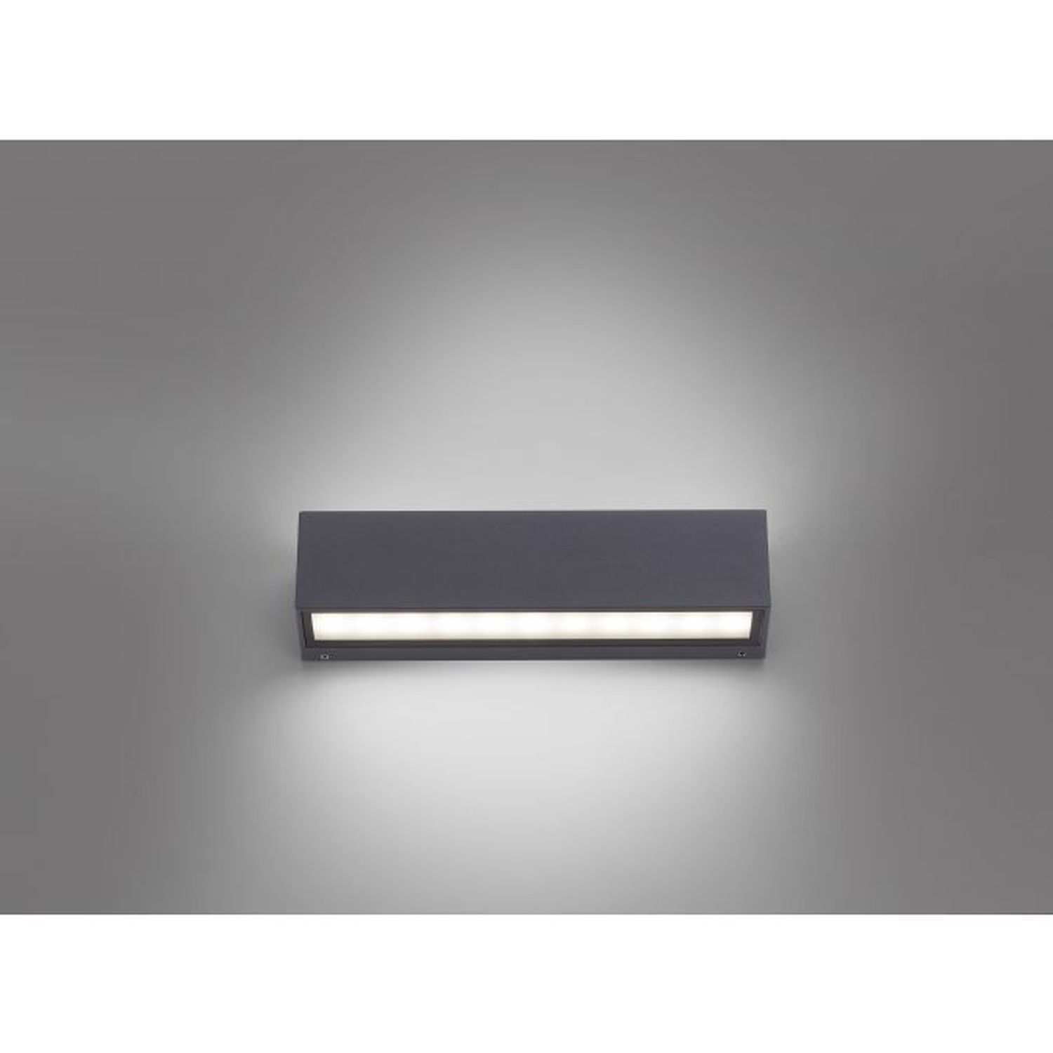 LED Außenleuchte Wand Aluminium B:25 cm IP65 Up & Down Ablage