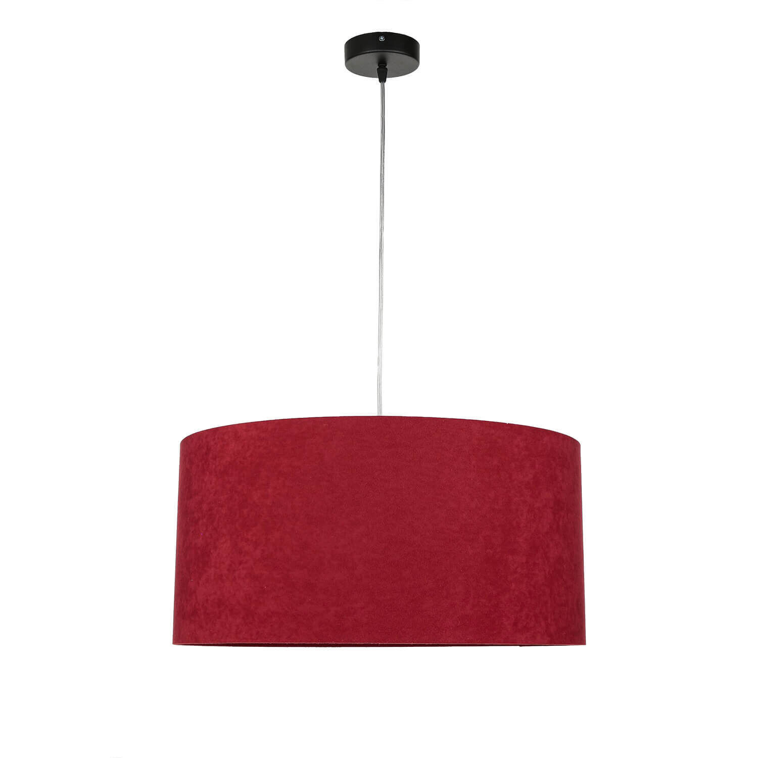 Lampe à suspension Rouge Or Rétro Ø50cm Table à manger Tissu Lampe