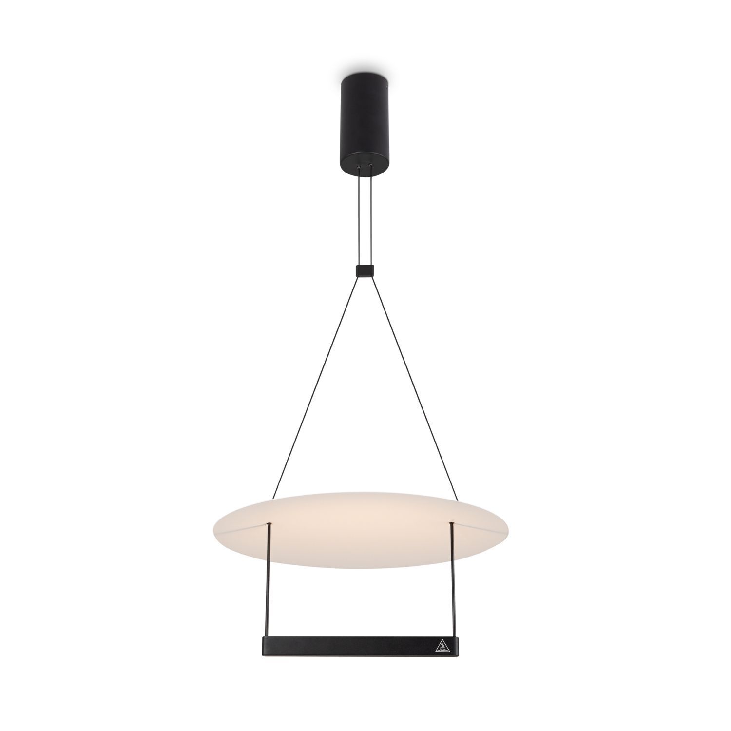 Suspension LED Aluminium Métal D : 42 cm Noir Blanc