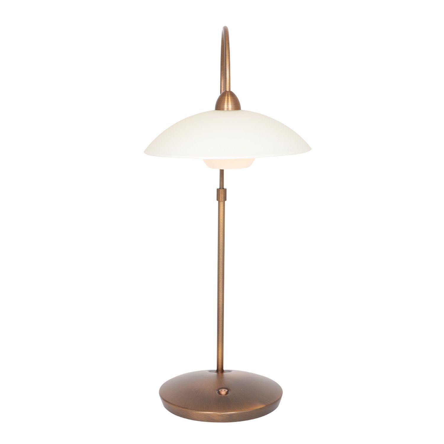 Lampe de chevet à intensité variable en bronze crème 44 cm incl. G9