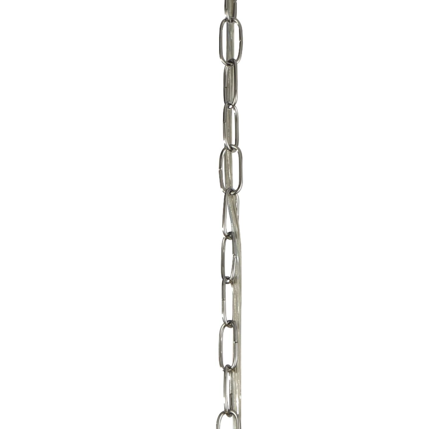 Suspension ronde Ø 38 cm cristal en chrome clair 3x E27