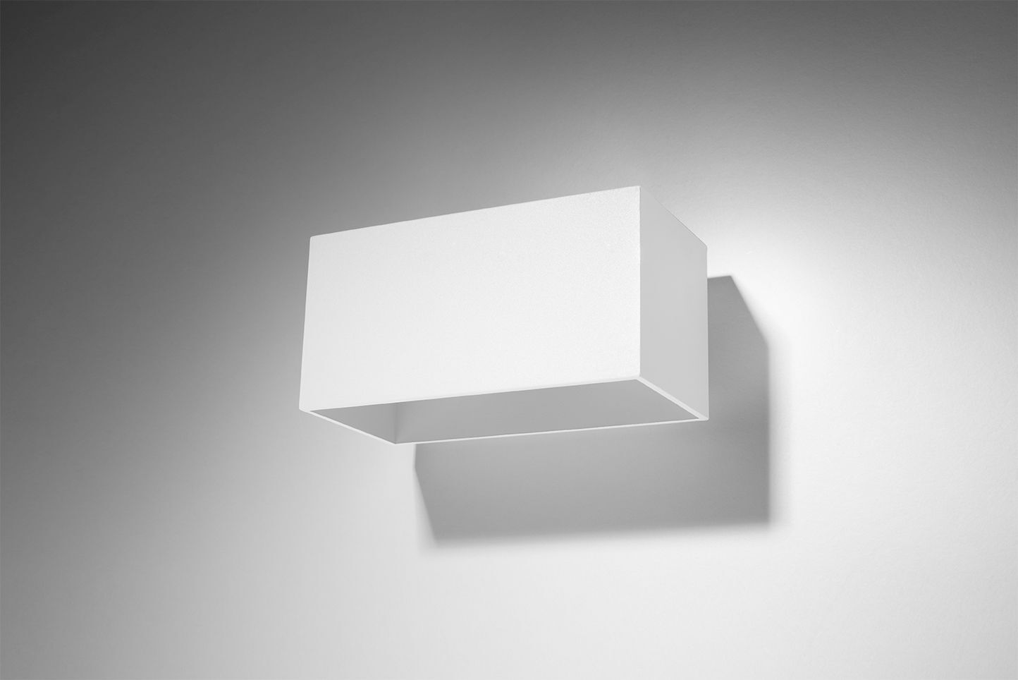 Applique blanche Up Down carrée 2x G9 éclairage de couloir