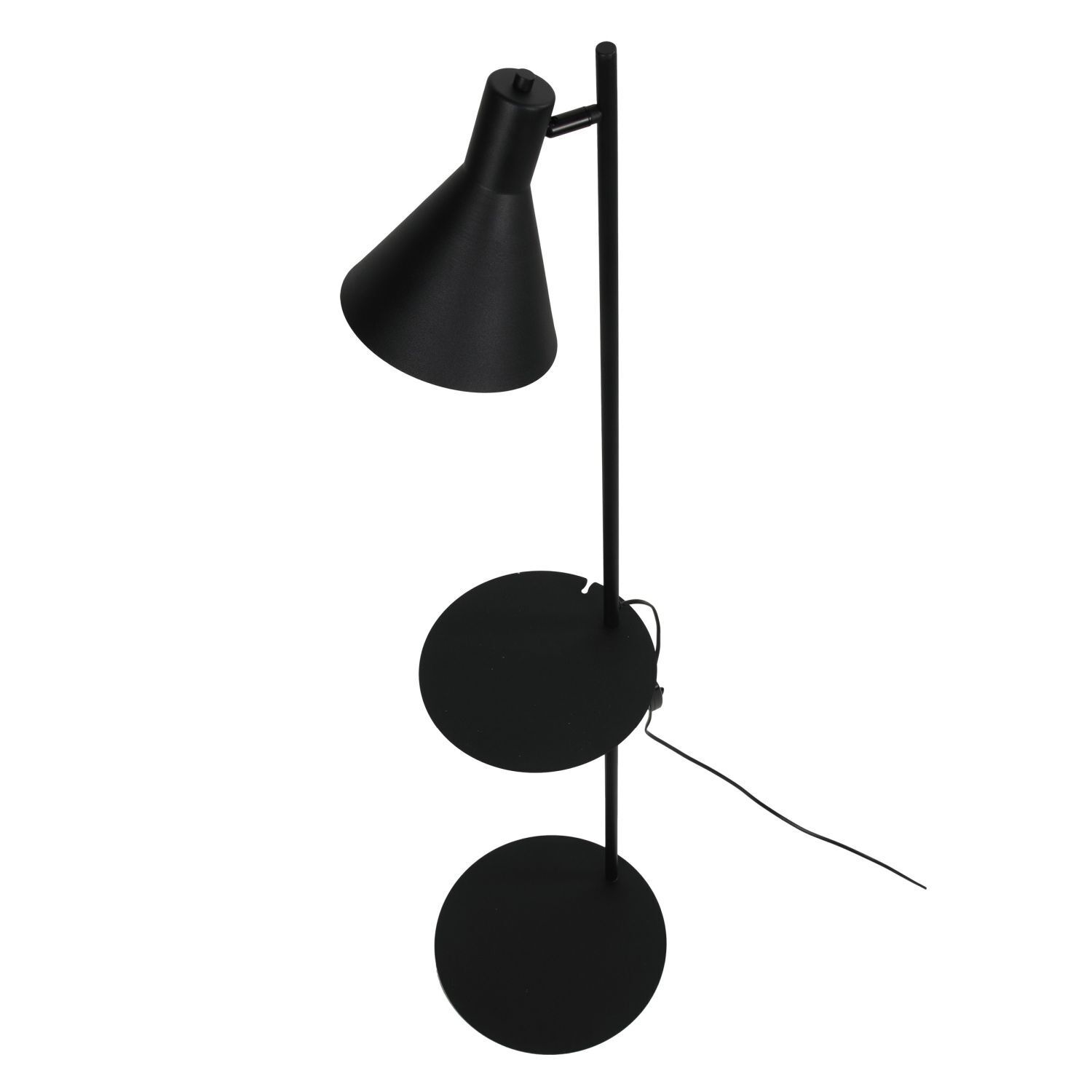 Lampadaire avec support E27 abat-jour réglable noir 138 cm Lampe, Beleuchtung, Lampenschirm