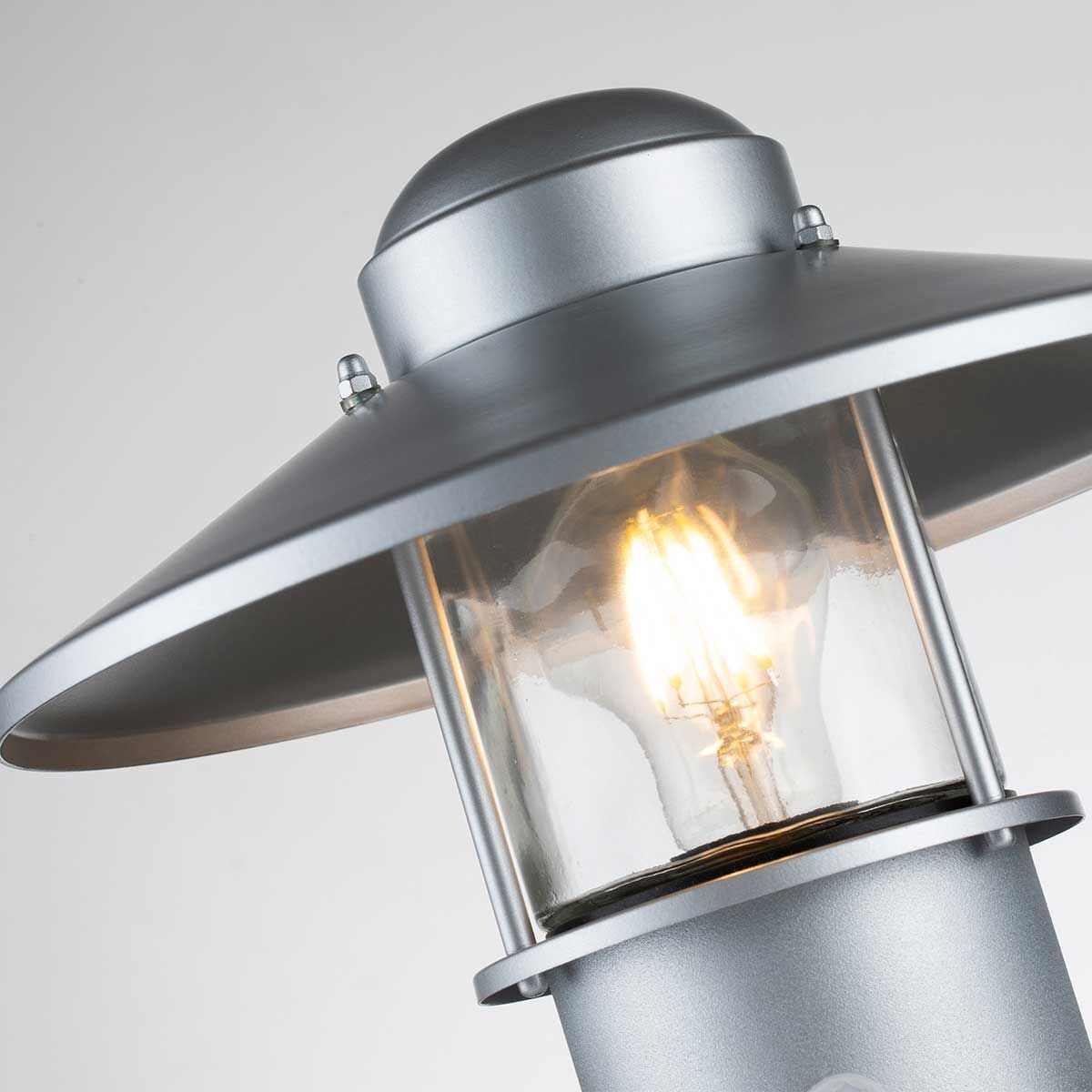 Lampe, Außenleuchte, Metall, Glas, Glühbirne