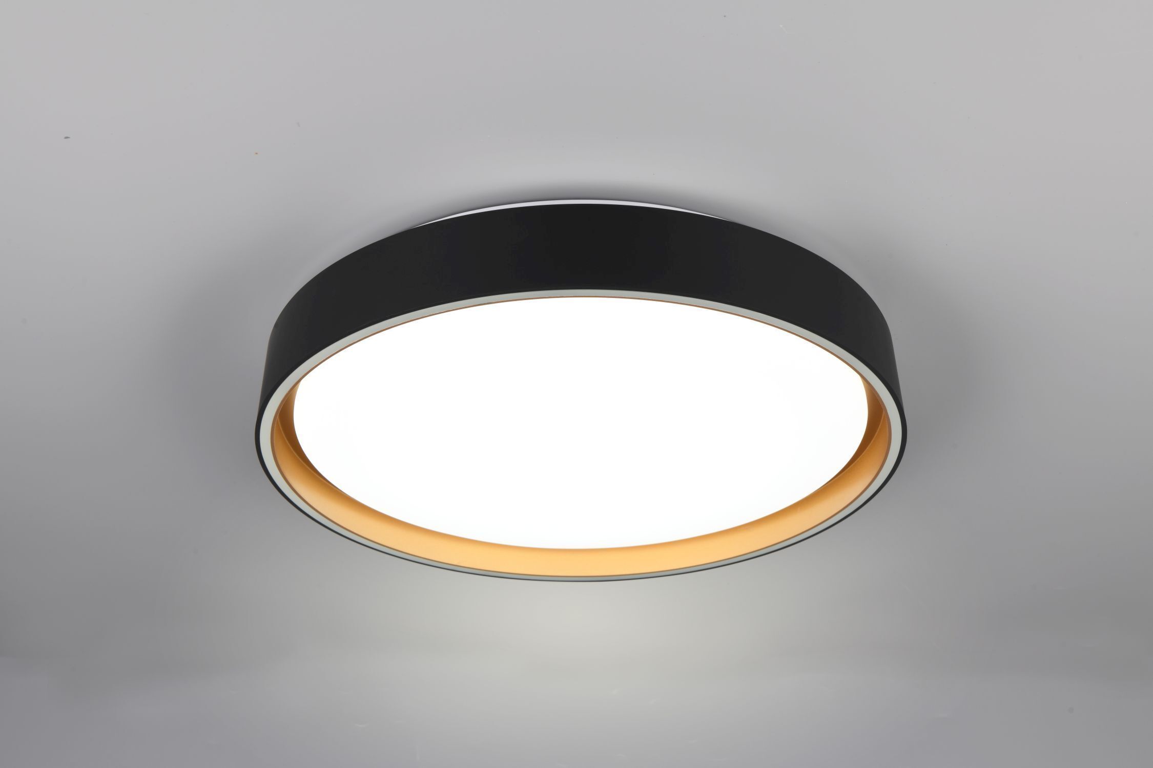Plafonnier LED rond Ø40 cm noir or 24 W 2500 lm Deckenleuchte, Leuchte