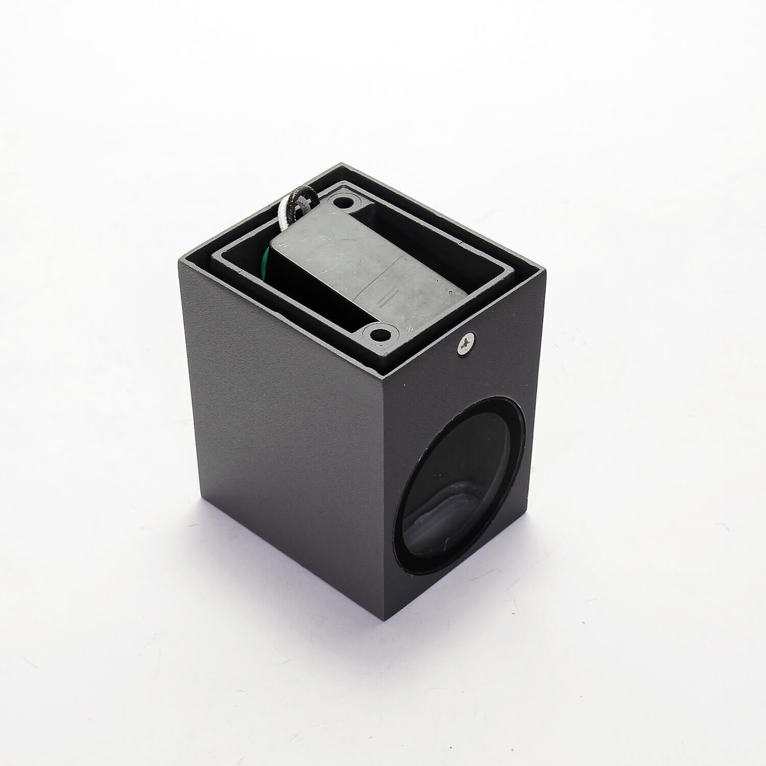 Applique murale aluminium carrée IP44 extérieur pratique Elektronik, Sprecher