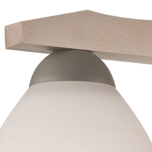 Plafonnier en hêtre blanc bois salon Lampe