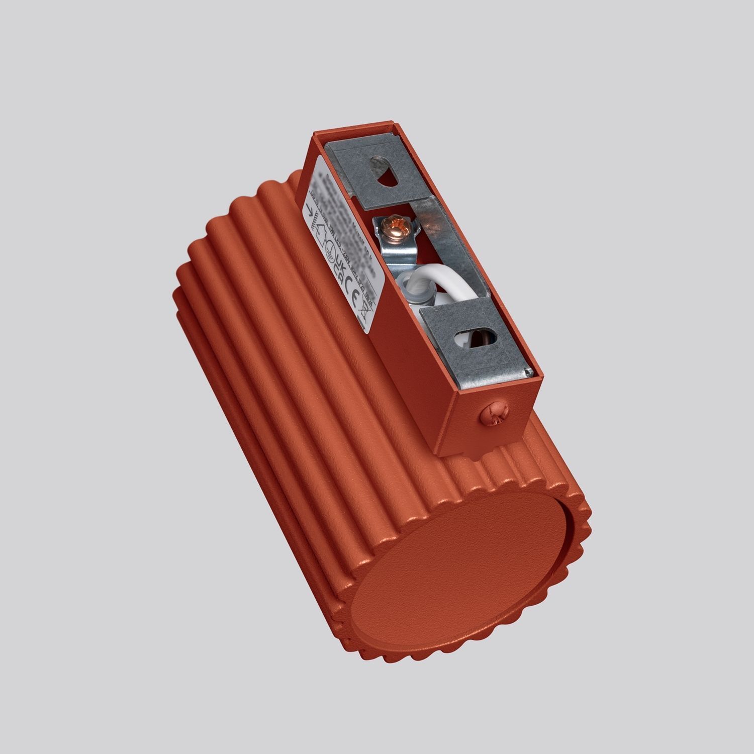 Applique rouge petite H : 10 cm Aluminium GU10 Indoor