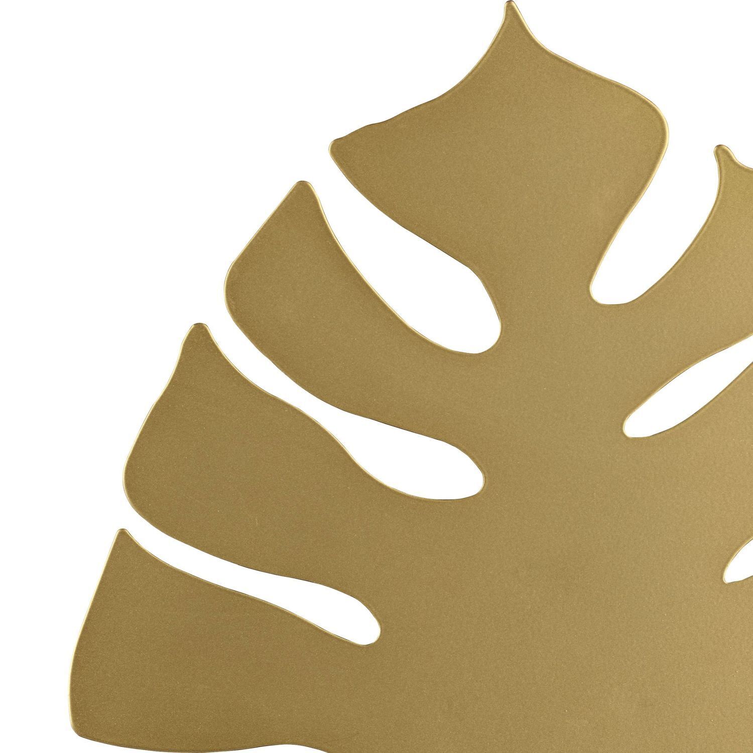 Applique décorative en or 39 cm de haut Feuille Blatt, Pflanze