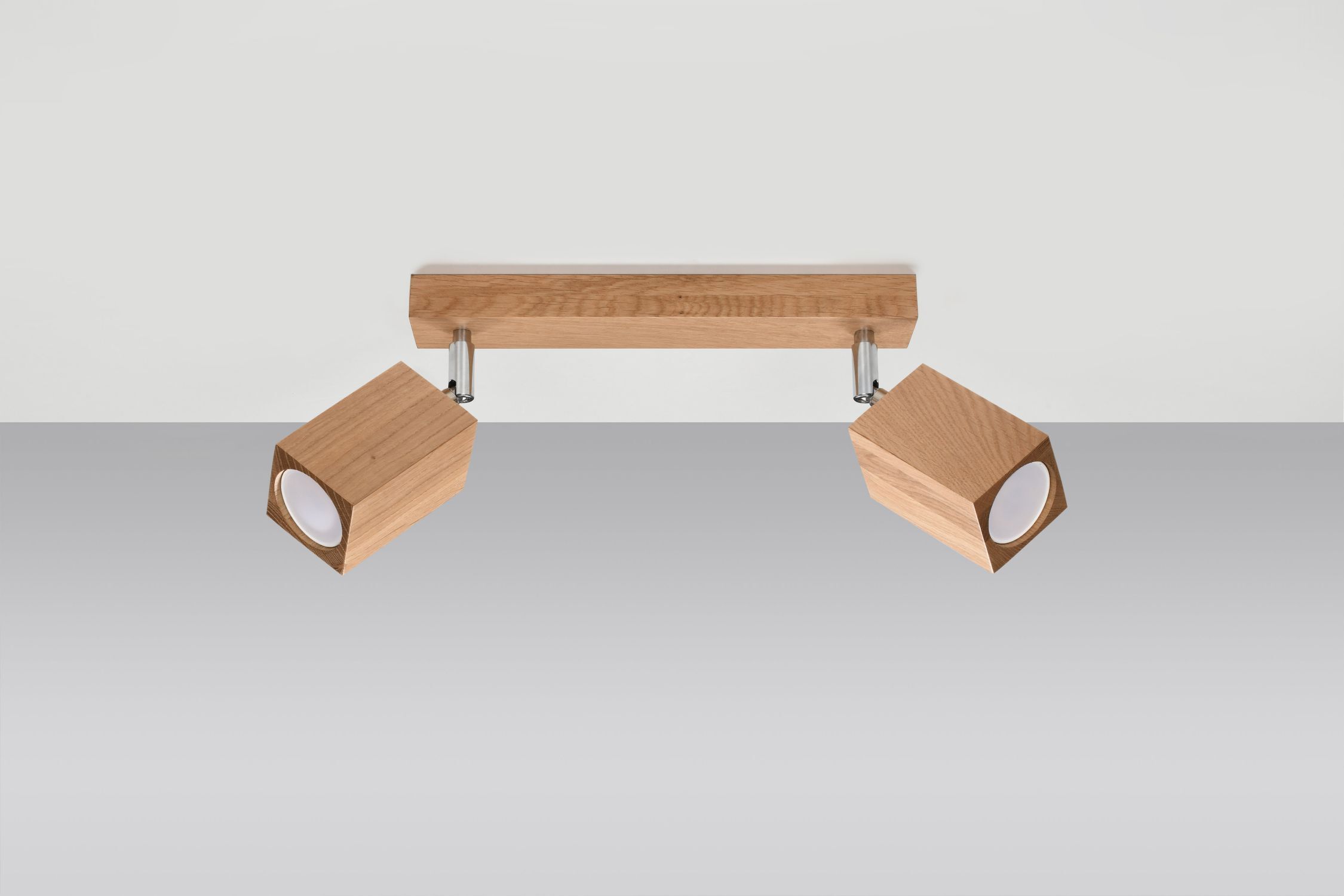 Spot de plafond Moderne Bois 2 flammes 30 cm de long GU10 confortable
