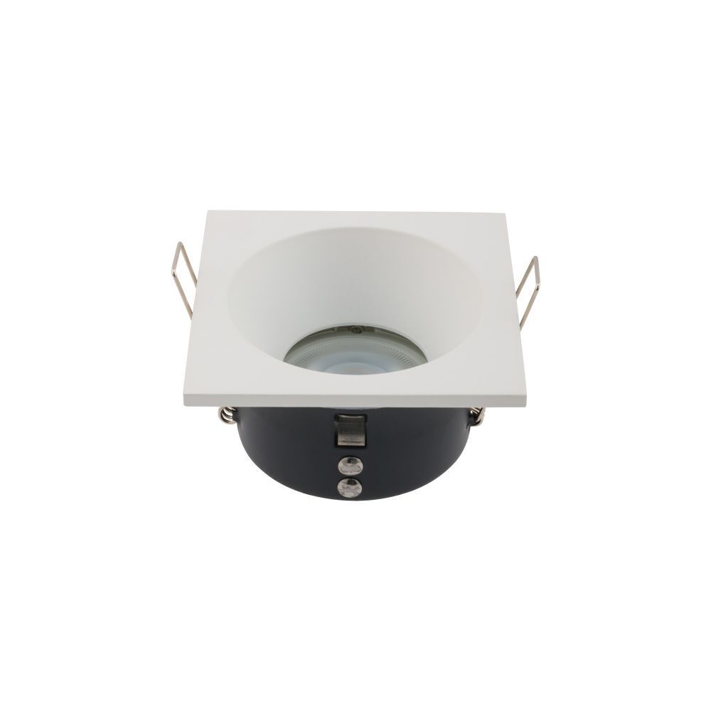 Spot encastré blanc aluminium L:8,5cm GU10 Intemporel