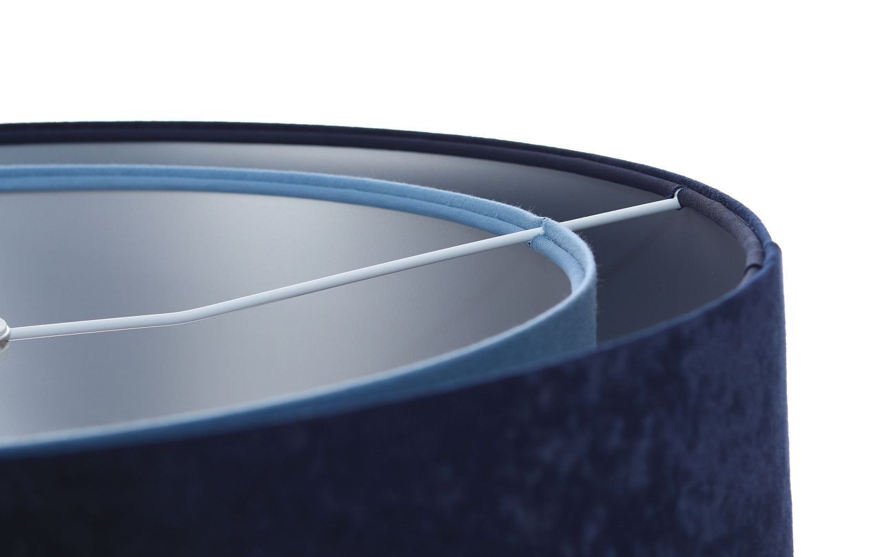 Suspension ronde Ø 50 cm E27 Tissu aspect velours