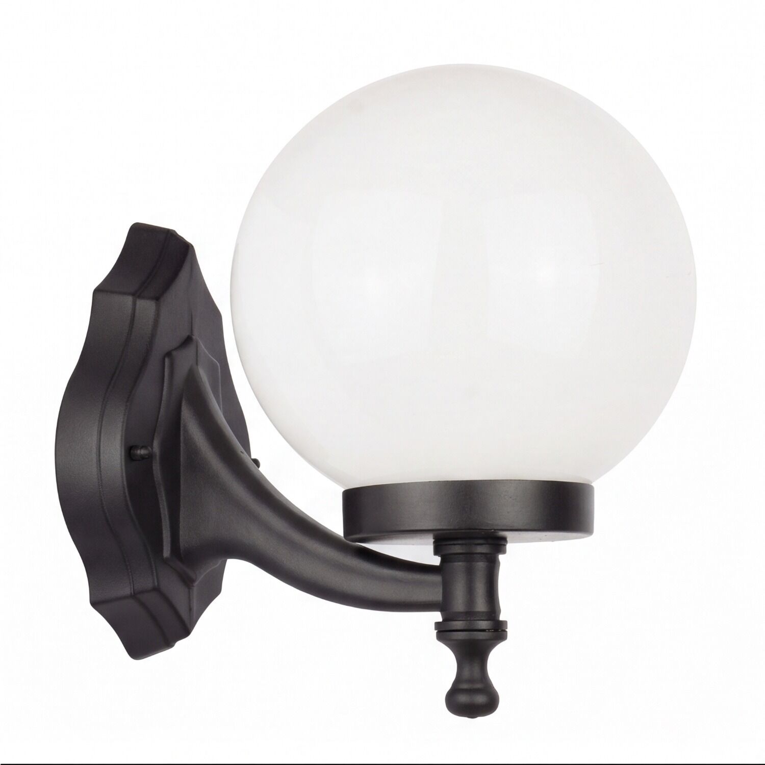 aussen-wandleuchte-aussenlampe-ninette-1-flammig-schwarz-weiss-vintage-143-1 Wandleuchte, Außenleuchte, Glaskugel, Glaskugel-Lampe, Fasson