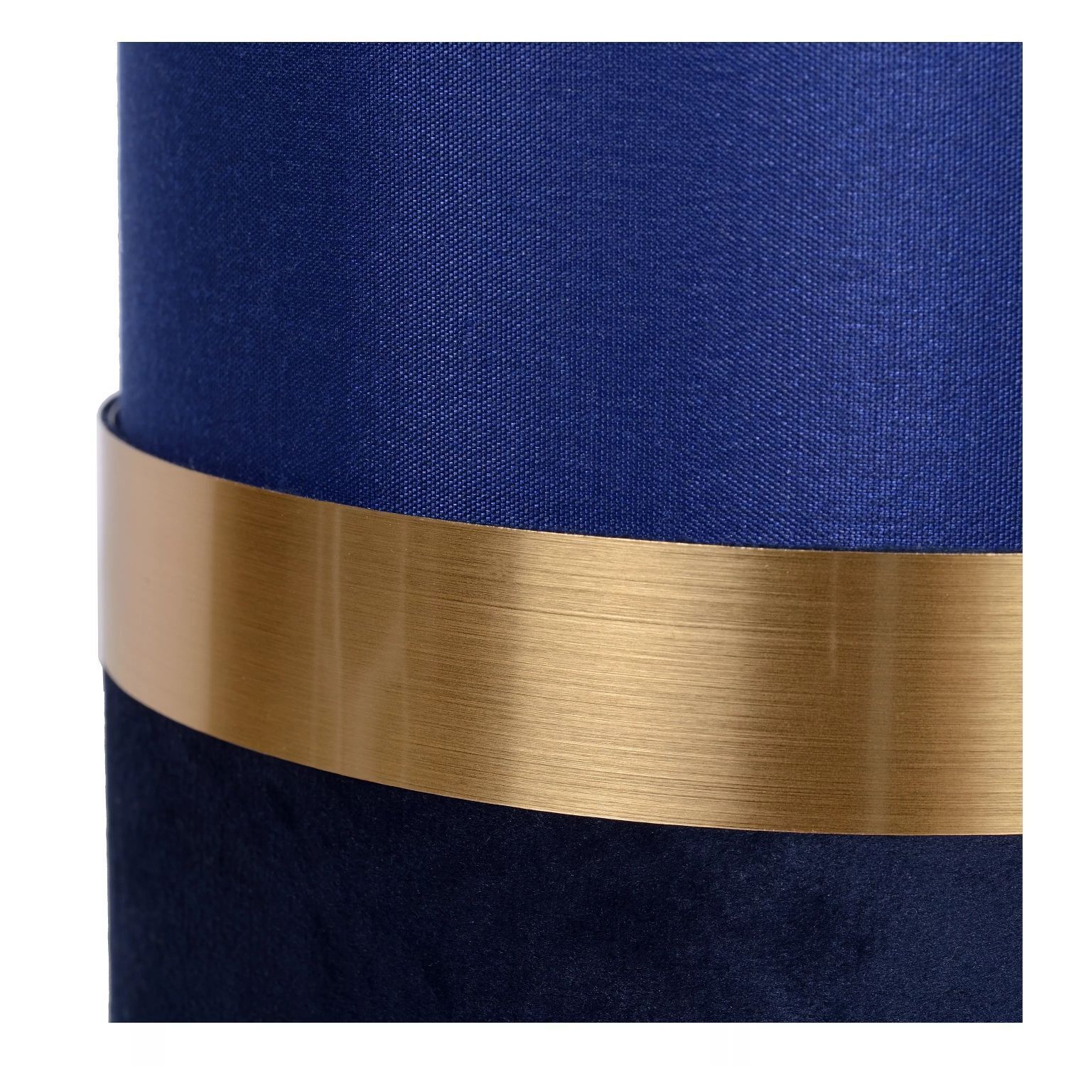 Stilvolle Tischlampe Stoff Blau Gold E14 22 cm Vintage Stilvolle Tischlampe Stoff Blau Gold E14 22 cm Vintage