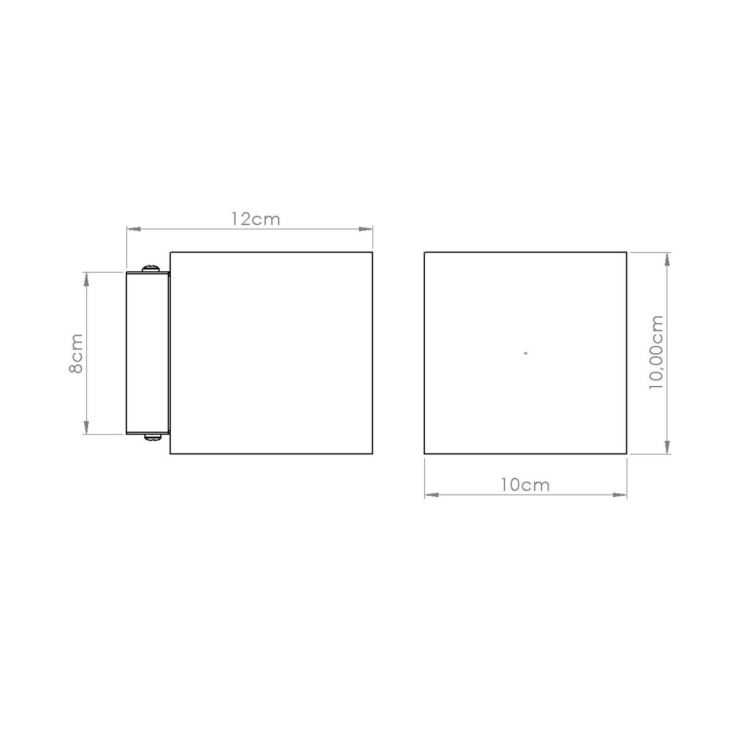 Wandleuchte Beton Olivgrün G9 T:12 cm Up Down Indirekt Seite, Text, Diagramm, Handlung