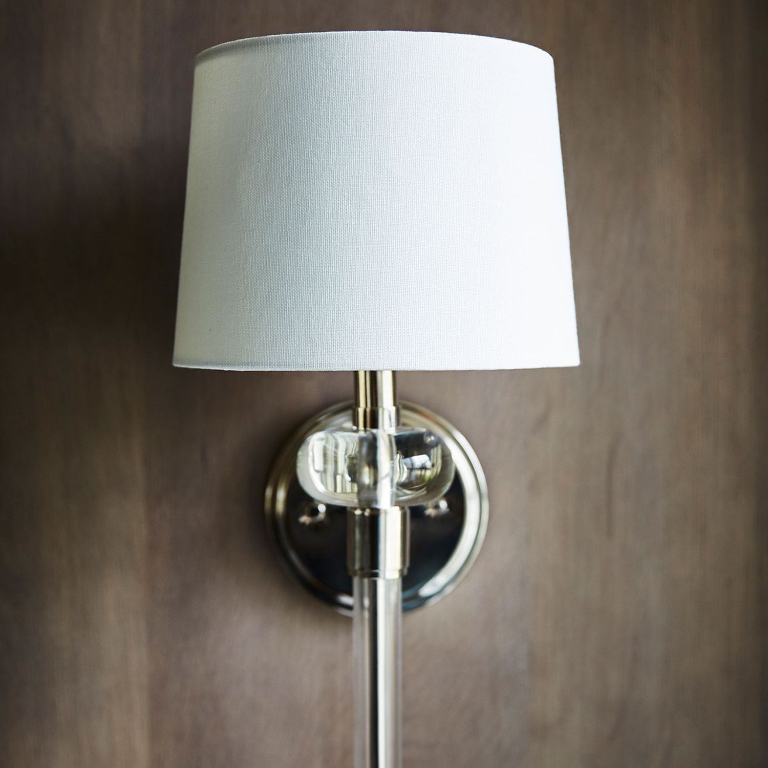 Applique Métal Tissu H : 67,6 cm en nickel poli blanc