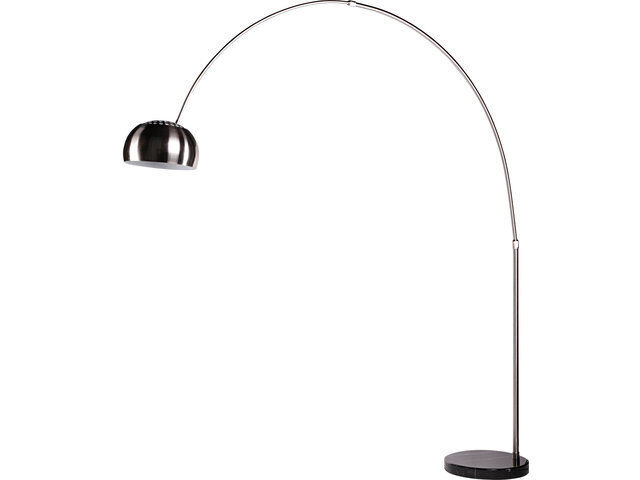 Lampe à arc COSMO en argent brossé