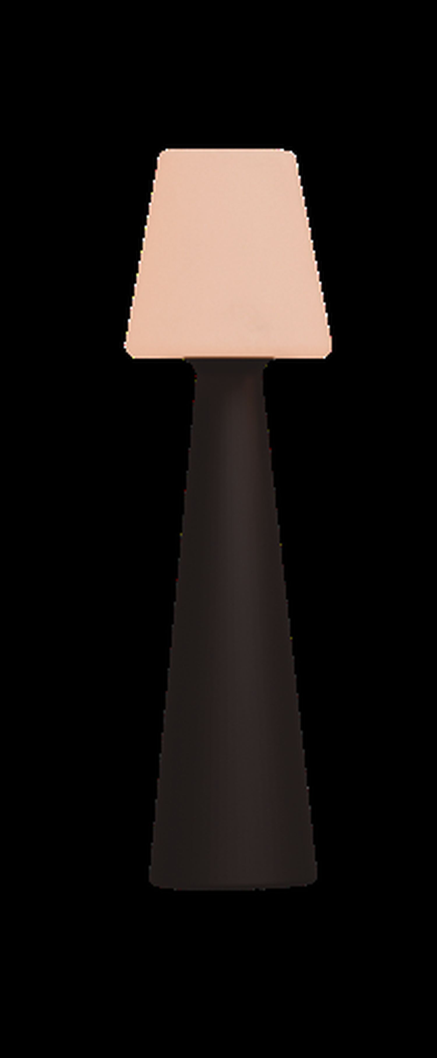 lampe, tischlampe, peach, beige, kegelform