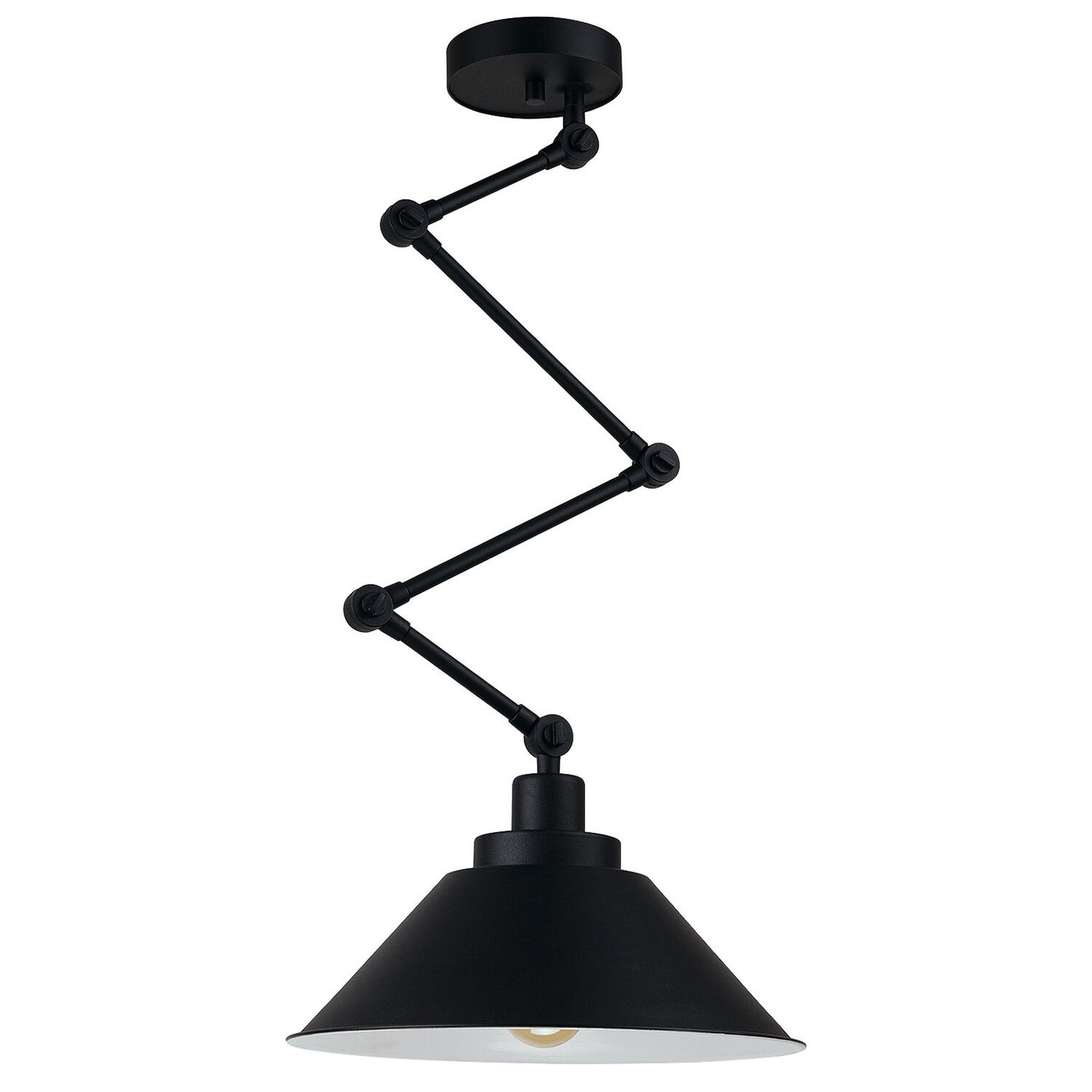 Plafonnier PANTO noir 1,1m lampe de salon